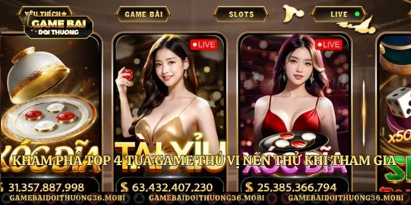 Khám phá top 4 tựa game thú vị nên thử khi tham gia HitClub 
